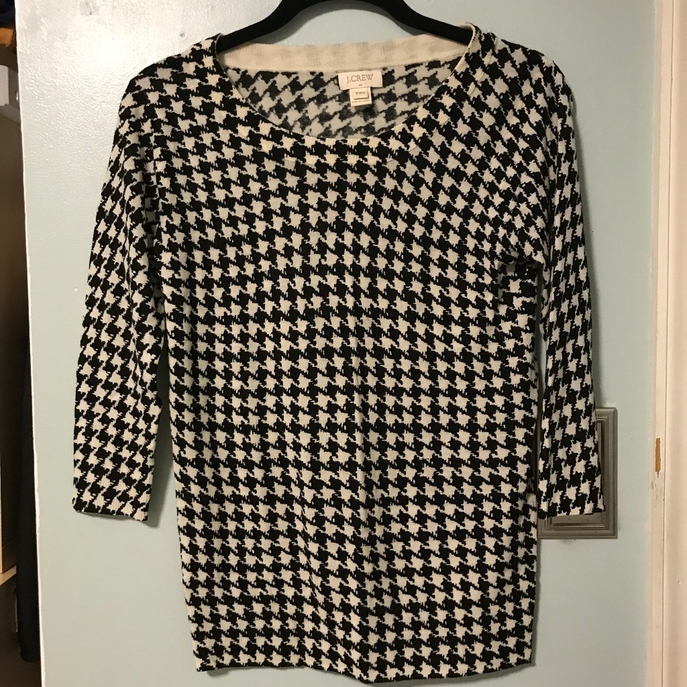 J. Crew Houndstooth Sweater